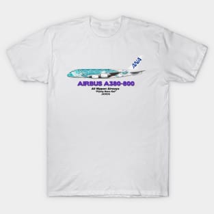 Airbus A380-800 - All Nippon Airways "Flying Honu Kai" T-Shirt